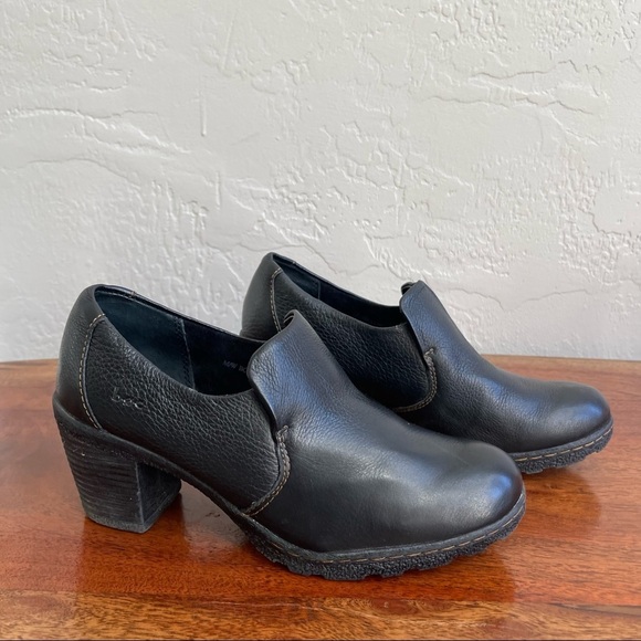 B.O.C. Black Leather Upper Clogs Size:‎ 7 - Picture 2 of 8